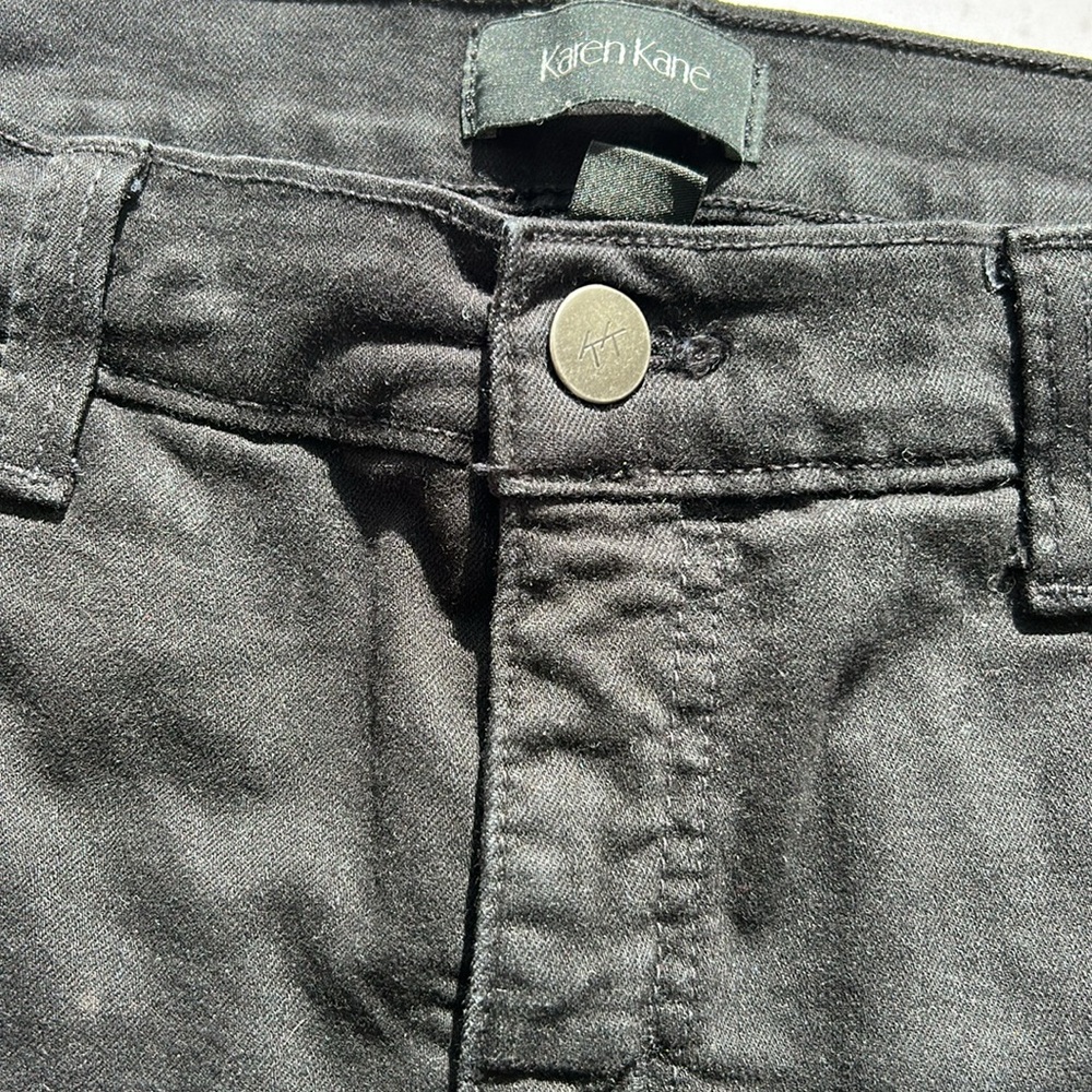 Karen Kane Black Denim Jeans - Picture 2 of 5